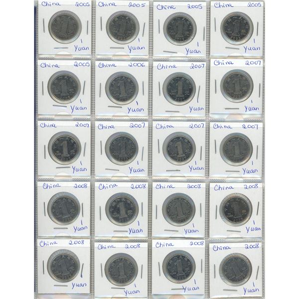 Binder of Foreign Currency. (Total 61 Coins)