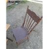 Image 5 : (3) Vintage Chair and (1) Table. (Table Height 29")