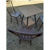 Image 8 : (3) Vintage Chair and (1) Table. (Table Height 29")