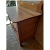 Image 5 : Antique wooden washstand or dry sink featuring an attached high-back towel rail. (Height 41" X Lengt