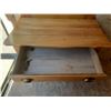 Image 8 : Antique wooden washstand or dry sink featuring an attached high-back towel rail. (Height 41" X Lengt