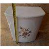 Image 1 : Vintage white metal Laundry Basket. (Height 25.5" X Length 20.5" X Breadth 12.5")