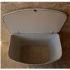 Image 3 : Vintage white metal Laundry Basket. (Height 25.5" X Length 20.5" X Breadth 12.5")