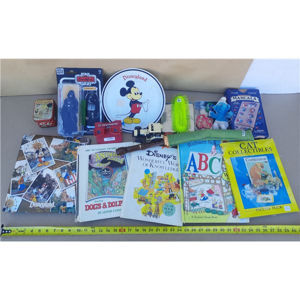 Collection of Vintage Disney toys, children's books, games, etc.