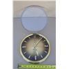 Image 2 : Vintage mid-century modern Diehl Electro battery-operated wall clock - (Glass Top Opens) - Made in G