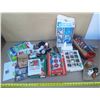 Image 1 : Assortment of vintage and retro Christmas items, including boxed glass tree ornaments, greeting card