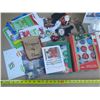 Image 2 : Assortment of vintage and retro Christmas items, including boxed glass tree ornaments, greeting card