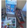 Image 5 : Assortment of vintage and retro Christmas items, including boxed glass tree ornaments, greeting card