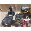 Image 3 : Assorted vintage and loose toys, including die-cast cars, toy trucks, a stationary steam engine, and