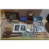 Image 1 : Large collection of miscellaneous household items, decorative pieces, and collectibles.