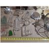 Image 4 : Collection of vintage and antique glass bottles, small apothecary vials, and decorative household it