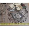 Image 5 : Collection of vintage and antique glass bottles, small apothecary vials, and decorative household it