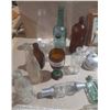 Image 8 : Collection of vintage and antique glass bottles, small apothecary vials, and decorative household it