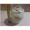 Image 5 : Vintage Ceramic/Stoneware Whiskey Barrel Tap Dispenser with Shot Glasses on a Wooden Stand.