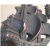 Image 4 : Set of three vintage Miller Studio 1964 Chalkware Galleon Ship Wall Plaques in a bronze/copper finis