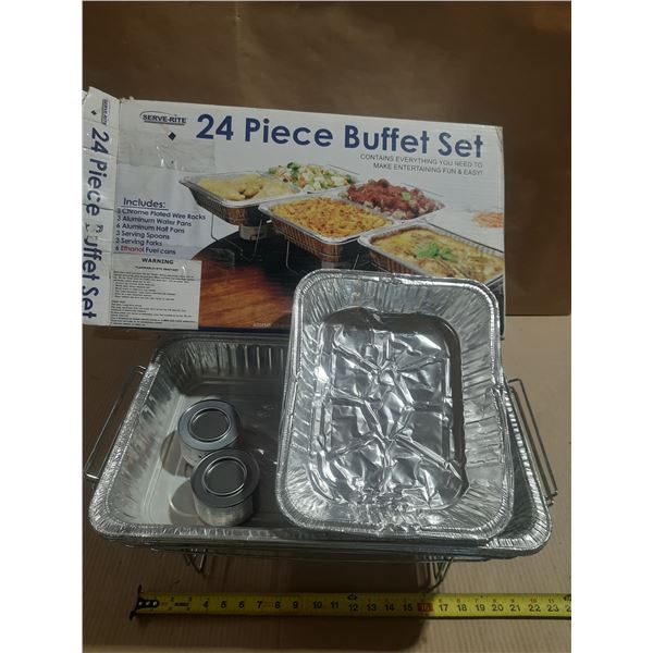 Serve-Rite 17 Piece Buffet Serving Set.