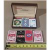 Image 1 : Collection of vintage items, notably Bee No. 92 Club Special playing cards, a vintage Simpson-Sears 