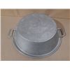Image 4 : Aluminum cooking pot or basin with dual riveted side loop handles. (20 Inch)