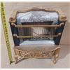 Image 1 : Vintage Guardian Gas Fireplace Insert. Manufactured by the Guardian Gas Co., this traditional cast i