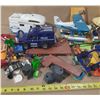 Image 2 : Large lot of assorted PLAYMOBIL toys, including several prominent vehicle and cabin sets, etc.