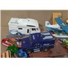 Image 3 : Large lot of assorted PLAYMOBIL toys, including several prominent vehicle and cabin sets, etc.