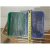 Image 4 : Childcraft ABC Dowel Cubby Rack designed for holding small plastic storage trays or tubs.