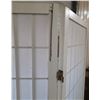 Image 5 : 3-panel white shoji-style room divider or privacy screen. (Minor Danmages - See Photos) - (Height 71