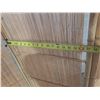 Image 2 : vintage 3-panel folding screen featuring natural woven bamboo slats and an arched structural frame -
