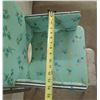 Image 5 : Vintage mid-century modern chrome and vinyl baby high chair. (Height 38") (Seat Cover Minor Damage -