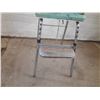Image 7 : Vintage mid-century modern chrome and vinyl baby high chair. (Height 38") (Seat Cover Minor Damage -