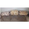 Image 1 : (4) vintage mid-century modern stacking stools. (Height 17")