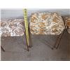 Image 2 : (4) vintage mid-century modern stacking stools. (Height 17")