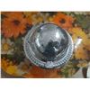 Image 9 : Lot of Misc. Items. (It includes sliver plated spoons, vintage Indiana Glass amber/marigold carnival