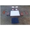 Image 1 : Metal Table Chair Set - Folding. (Table Height - 20")