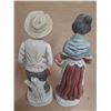 Image 4 : Vintage bisque porcelain farmer and wife figurines, commonly produced by brands like Homco (Home Int