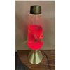 Image 1 : Vintage Lava Lite Starlight / Century lava lamp featuring a gold-finished starburst base and cap wit