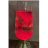 Image 2 : Vintage Lava Lite Starlight / Century lava lamp featuring a gold-finished starburst base and cap wit