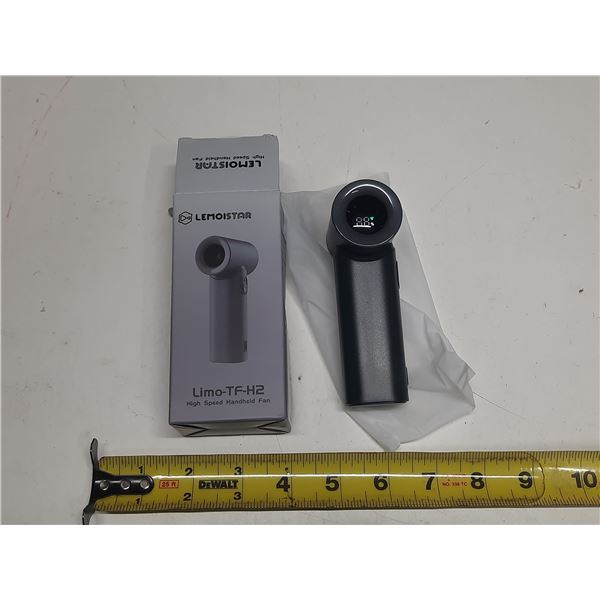 Lemoistar Limo-TF-H2 High Speed Handheld Fan with a digital battery display. (Brand New)