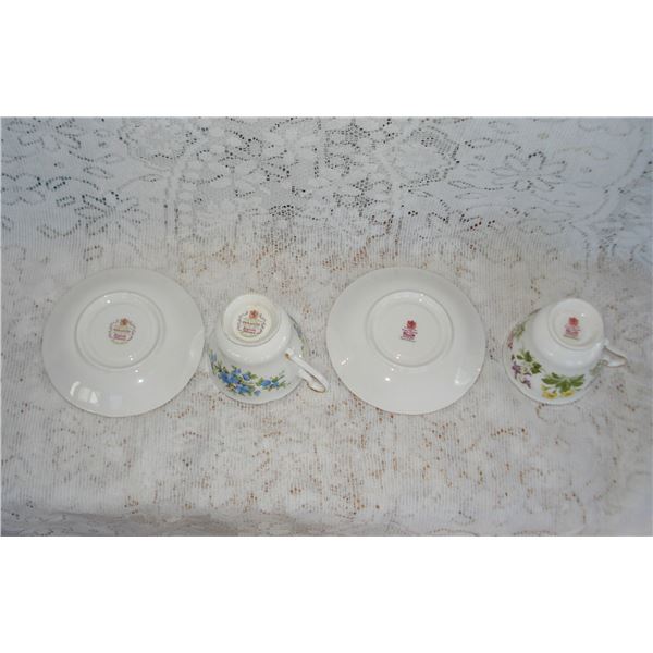 Pair Of Paragon Teacups And Saucers