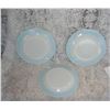 Image 2 : 3 Vintage Turquoise Pyrex Dinner Plates