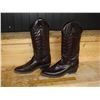 Image 1 : Pair Black Western Boots 6 1/2 D