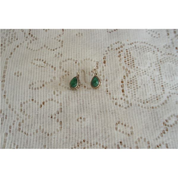 Pair Sterling Silver Earrings  Stamped 9f25 BJC     Benham Jewelry Corp