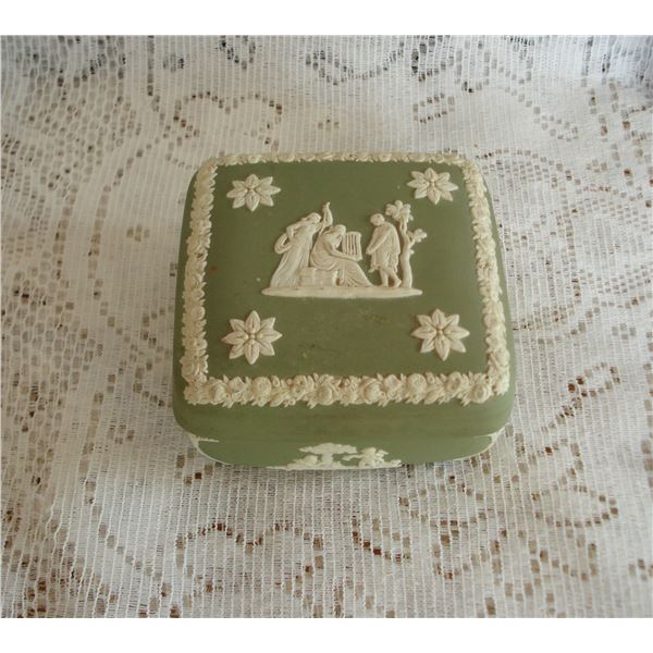 Sage Green Jasperware Dish