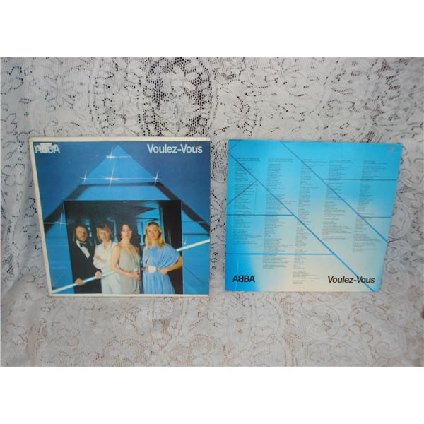 Abba Voulex-Vous Record  Nice Condition   Hole Punch In Cover   See Pics
