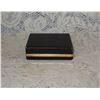 Image 2 : Alaska Black Diamond Cufflink Set In Original Box 1960-70's   Black Diamond Is A Trade Name For Herm