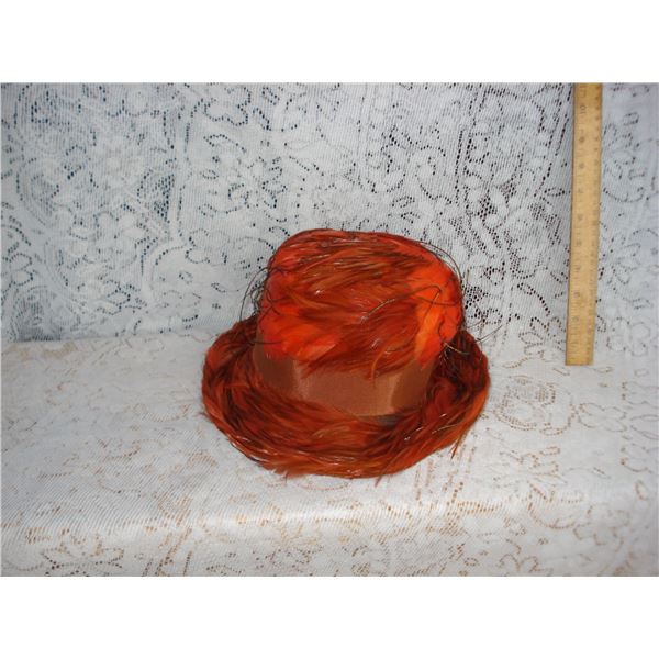 Vintage Feather Hat in Pritchards Millinary Hat Box Saskatoon