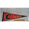 Image 1 : Calgary Flames Pennant With Little Silver Sticker