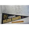 Image 1 : Vegas Golden Knights Pennant With Little Silver Sticker