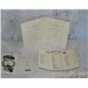 Image 2 : Very Collectible Cunard Shipping Line Memorabilia   Menu  Postcards Etc
