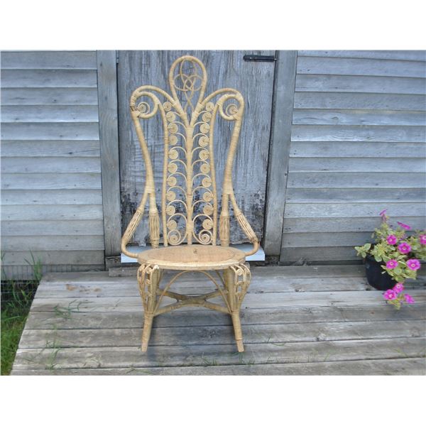 Vintage Wicker Rocking Chair